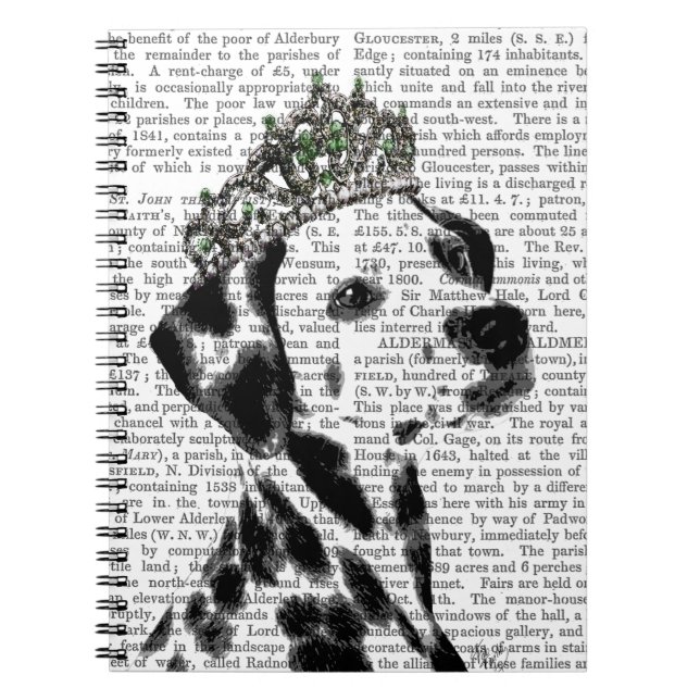 Dalmatien med tiara 2 anteckningsbok (Framsidan)