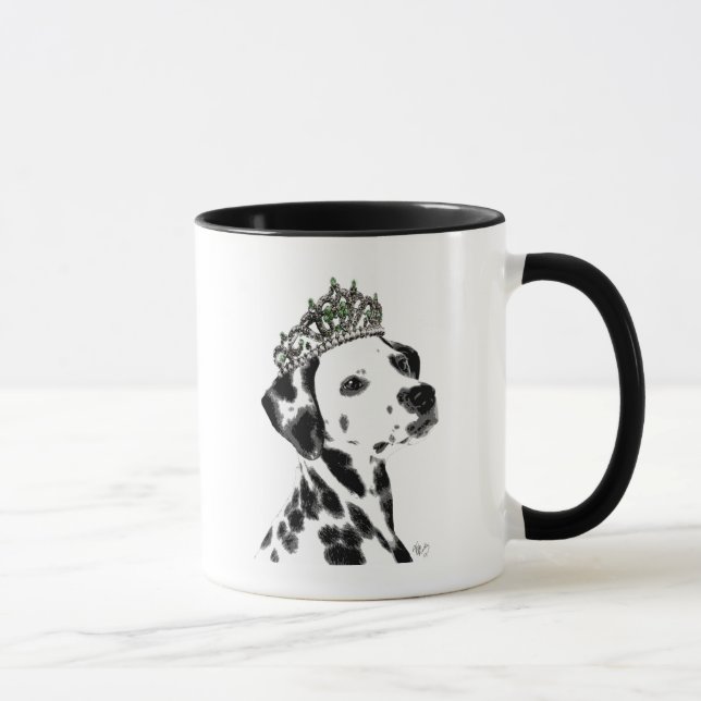 Dalmatien med tiara 2 mugg (Höger)