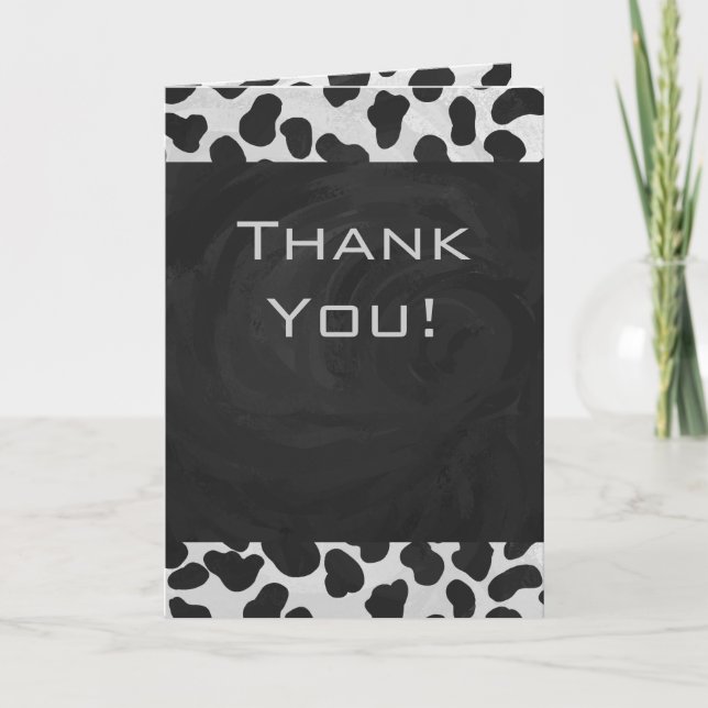 Dalmatien Monogrtam Black and White Prints Kort (Framsida)