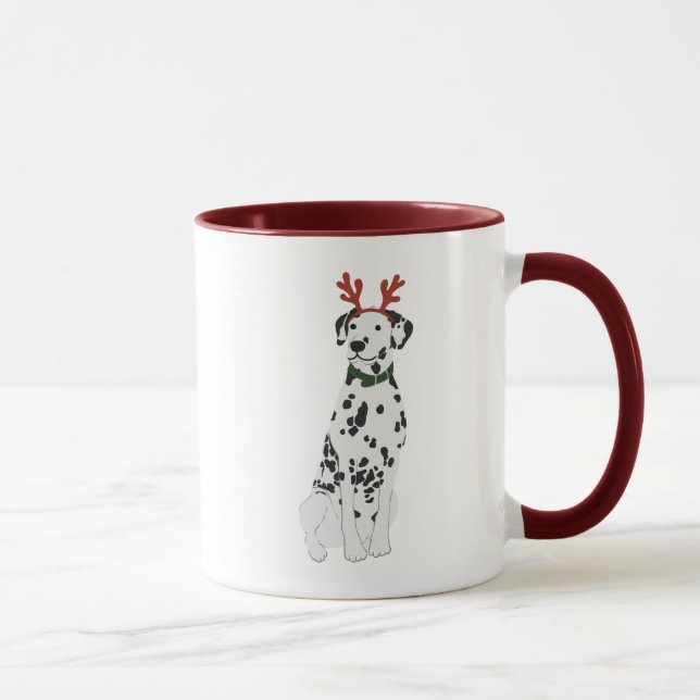 Dalmatien Mugg med Reindeer Antler Headband (Höger)