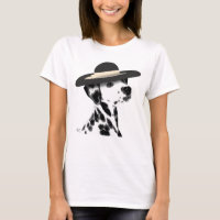 Dalmatien och Brimmed Black Hat