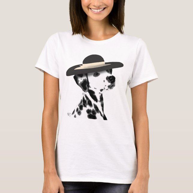 Dalmatien och Brimmed Black Hat Tröja (Framsida)