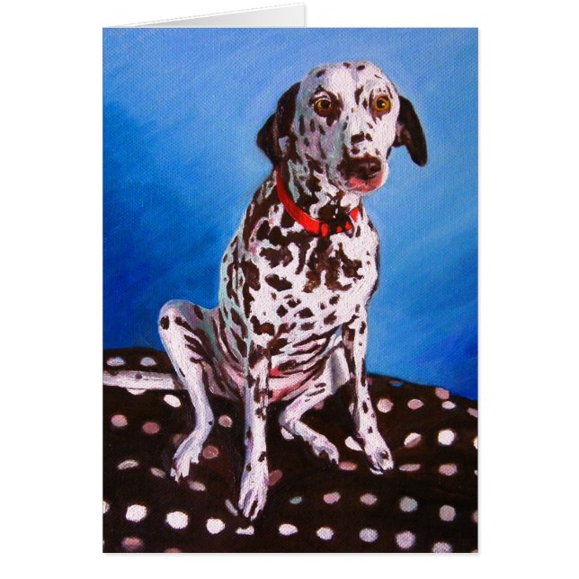 Dalmatien om kudde 2011 hälsningskort (Framsidan)