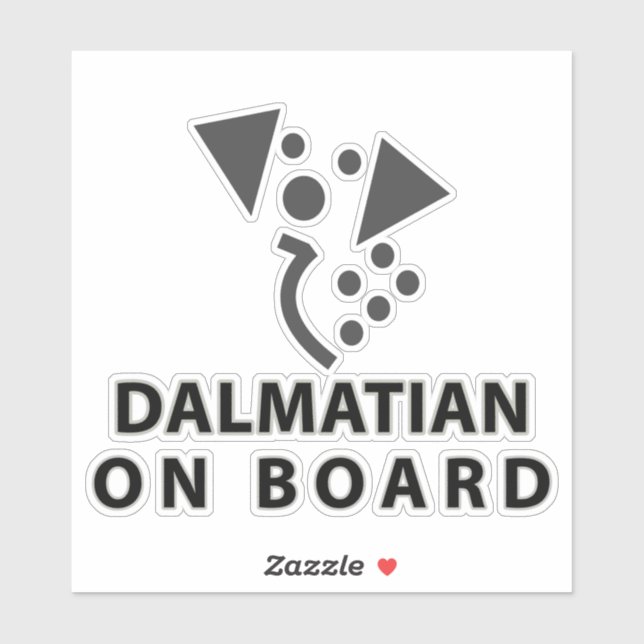 Dalmatien ombord klistermärken (Ark)