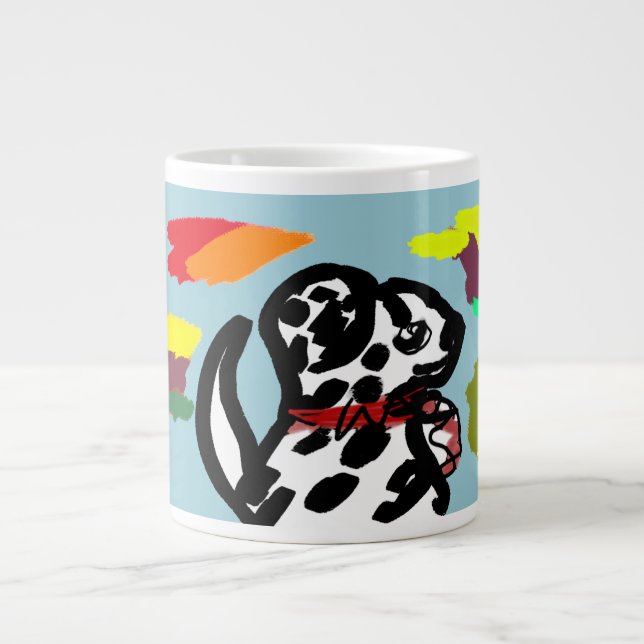 Dalmatien på hösten jumbo mugg (Framsidan)