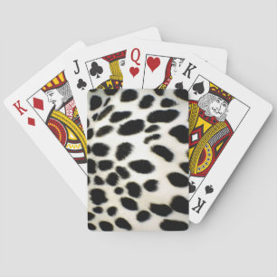 Dalmatien Päls Anpassa Struktur Black and White Casinokort