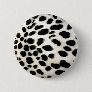 Dalmatien Päls Anpassa svartvitt Struktur Knapp