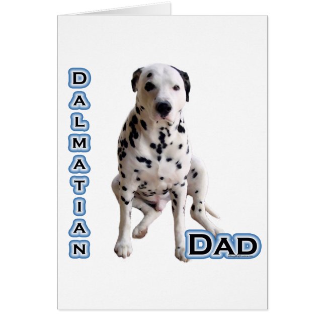Dalmatien Pappa 4 Hälsningskort (Framsidan)