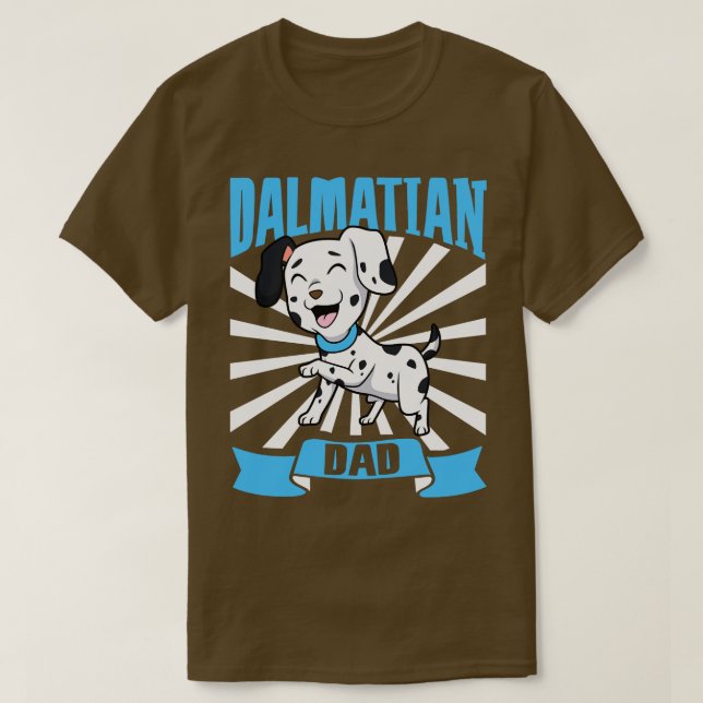 Dalmatien Pappa Dalmatien T Shirt (Design framsida)