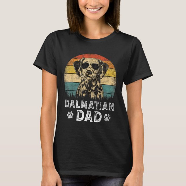 Dalmatien Pappa Hundälskare Fars dag Tee (Framsida)