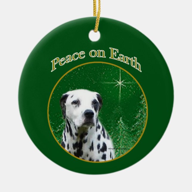 Dalmatien Peace Julgransprydnad Keramik (Framsidan)