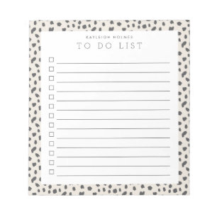Dalmatien Persuasion Anpassningsbar to Do List Ant Anteckningsblock