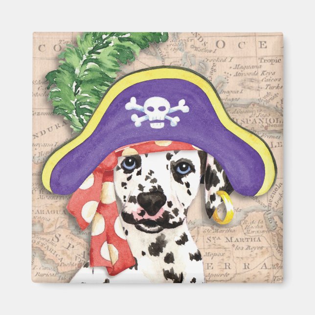 Dalmatien Pirat Magnet (Framsidan)