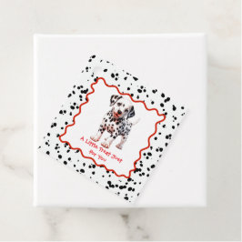 Dalmatien Print Birthday | Svarta och vita party Gåvor Etiketter