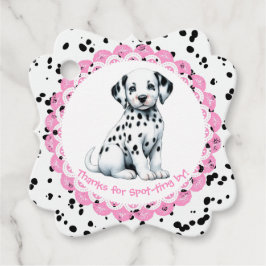 Dalmatien Print Birthday | Svarta och vita party Gåvor Etiketter