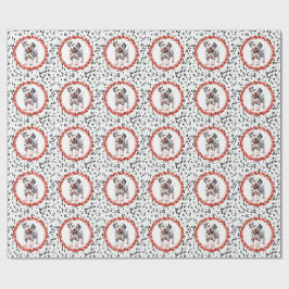 Dalmatien Print Birthday | Svarta och vita party Presentpapper