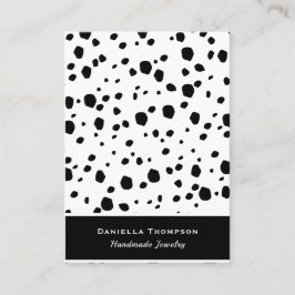 Dalmatien Print Mönster Jewelry Earring Visning Visitkort