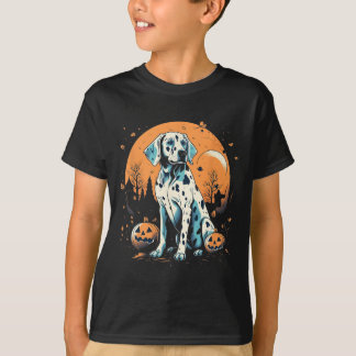 Dalmatien Pumpkin Halloween Costume Hund Puppy Man T Shirt