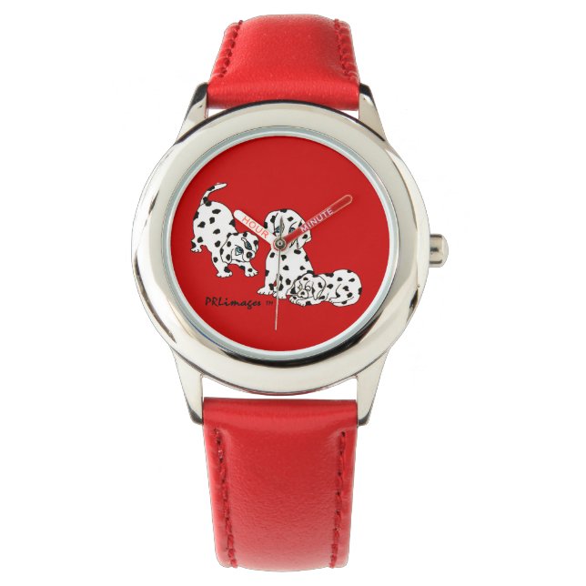 Dalmatien Puppies Barn Watch Armbandsur (Framsida)