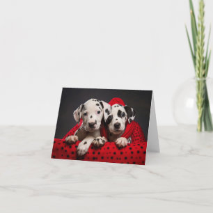 Dalmatien Puppies-julkort Kort