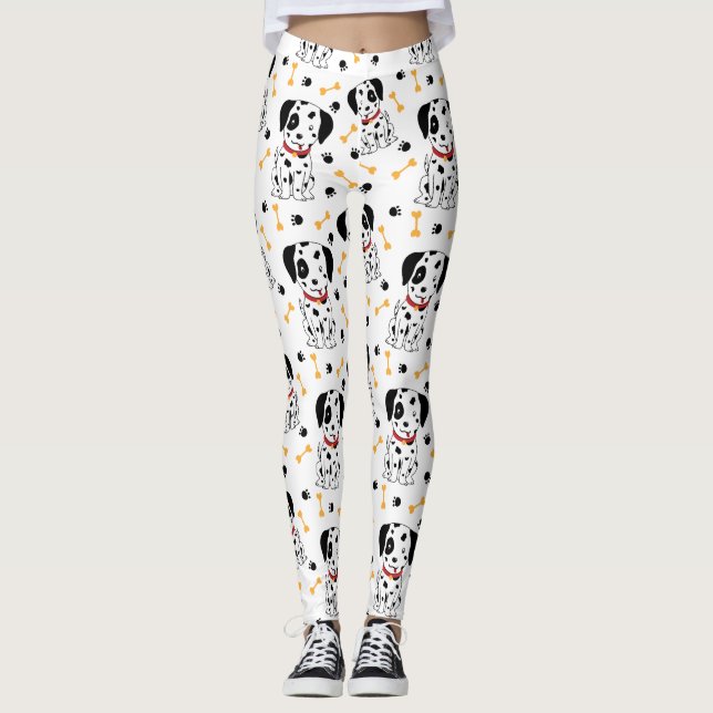 Dalmatien Puppies Leggings (Framsida)