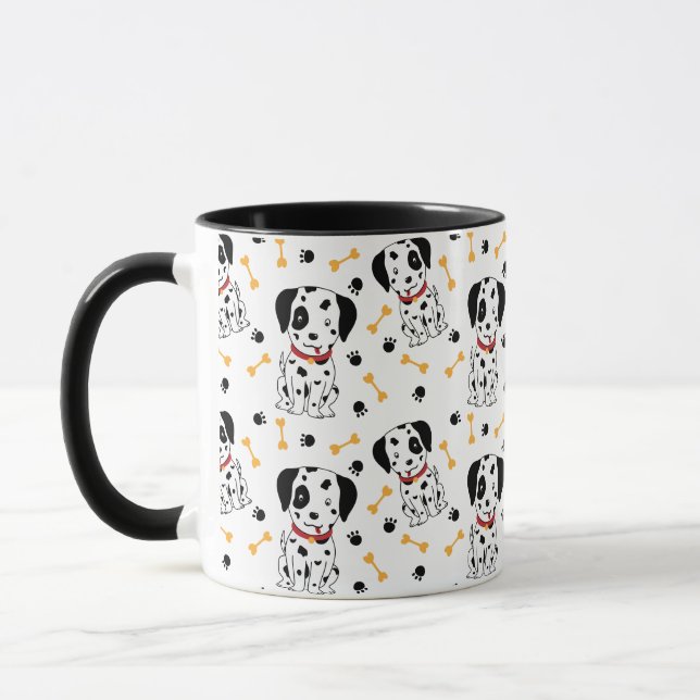 Dalmatien Puppies Mugg (Vänster)