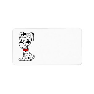 Dalmatien Puppy Adressetikett