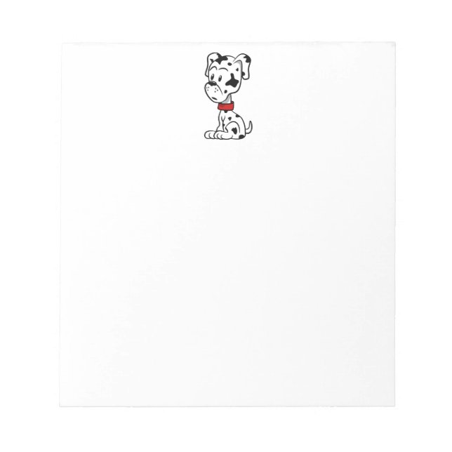 Dalmatien Puppy Anteckningsblock (Framsida)