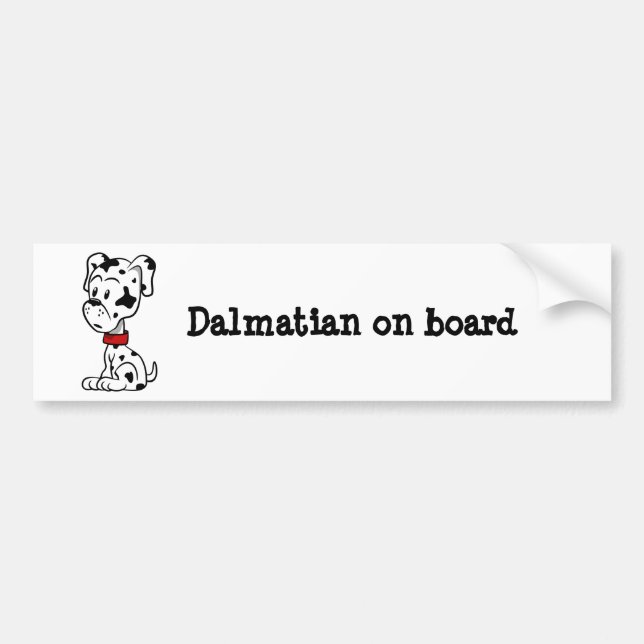Dalmatien Puppy Bildekal (Framsidan)