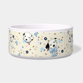 Dalmatien Puppy Blommigt Blue & Bone Bowl