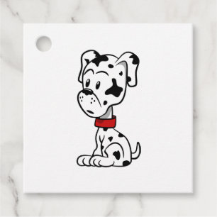 Dalmatien Puppy Gåvor Etiketter