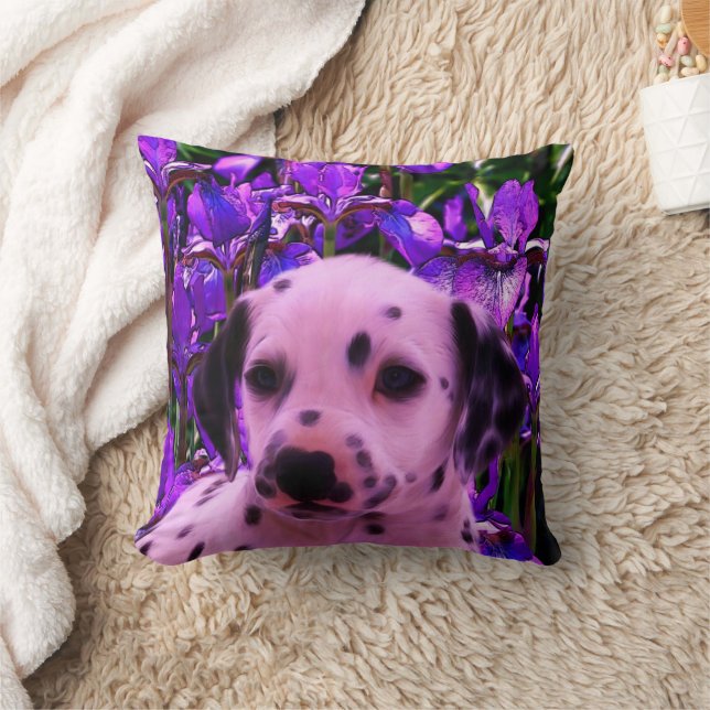 Dalmatien Puppy Hund Art Kudde (Filt)
