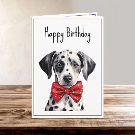 Dalmatien Puppy Hund Birthday Kort
