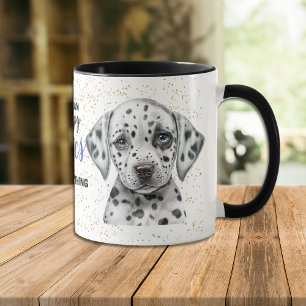 Dalmatien Puppy Hund Kisses åtgärdar allt Mugg
