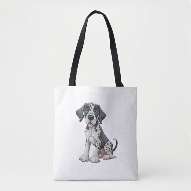 Dalmatien Puppy Hund Premium Scoop Tygkasse (Framsida)