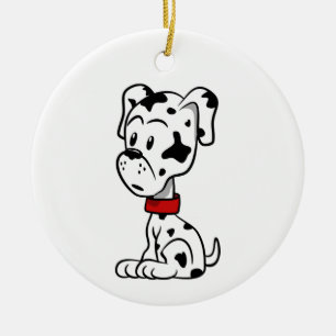 Dalmatien Puppy Julgransprydnad Keramik