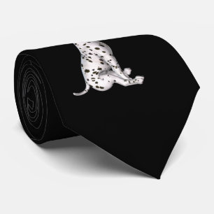 Dalmatien Puppy och Vit ros Slips