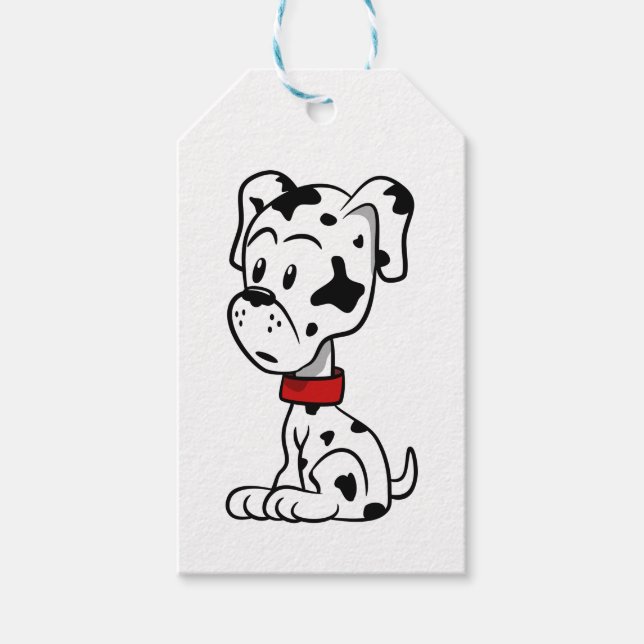 Dalmatien Puppy Presentetikett (Framsidan)