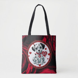 Dalmatien Puppy Shoulder Tote Bag - var min Tygkasse