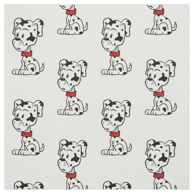 Dalmatien Puppy Tyg (Provkarta)