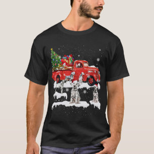 Dalmatien Riding Red Lastbil God jul X-mas U- T Shirt