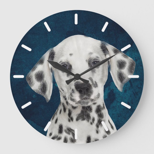 Dalmatien Round Wall Clock Stor Klocka (Framsida)