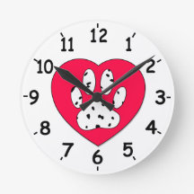 Dalmatien Skriv ut i rött hjärta