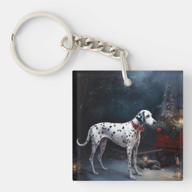 Dalmatien Snowy Sleigh-juldekretet (Framsidan)
