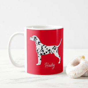 Dalmatien Spoted Hund Personlig Gift Kaffemugg