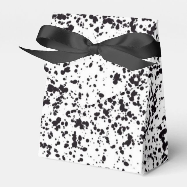 Dalmatien Spoted Tält Favor Box Presentaskar (Framsidan Sidan)