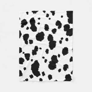 Dalmatien Spots Mönster Hund Dalmation Spot Dots Fleecefilt