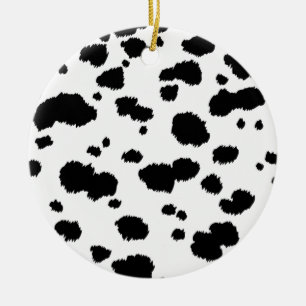 Dalmatien Spots Mönster Hund Dalmation Spot Dots Julgransprydnad Keramik