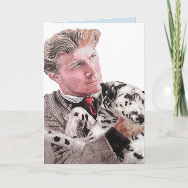 Dalmatien Spotty Hund Cute hundar Blank Card Kort (Framsida)
