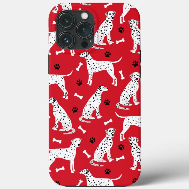 Dalmatien Tass och Bones Fodral-Mate iphone case (Baksida)